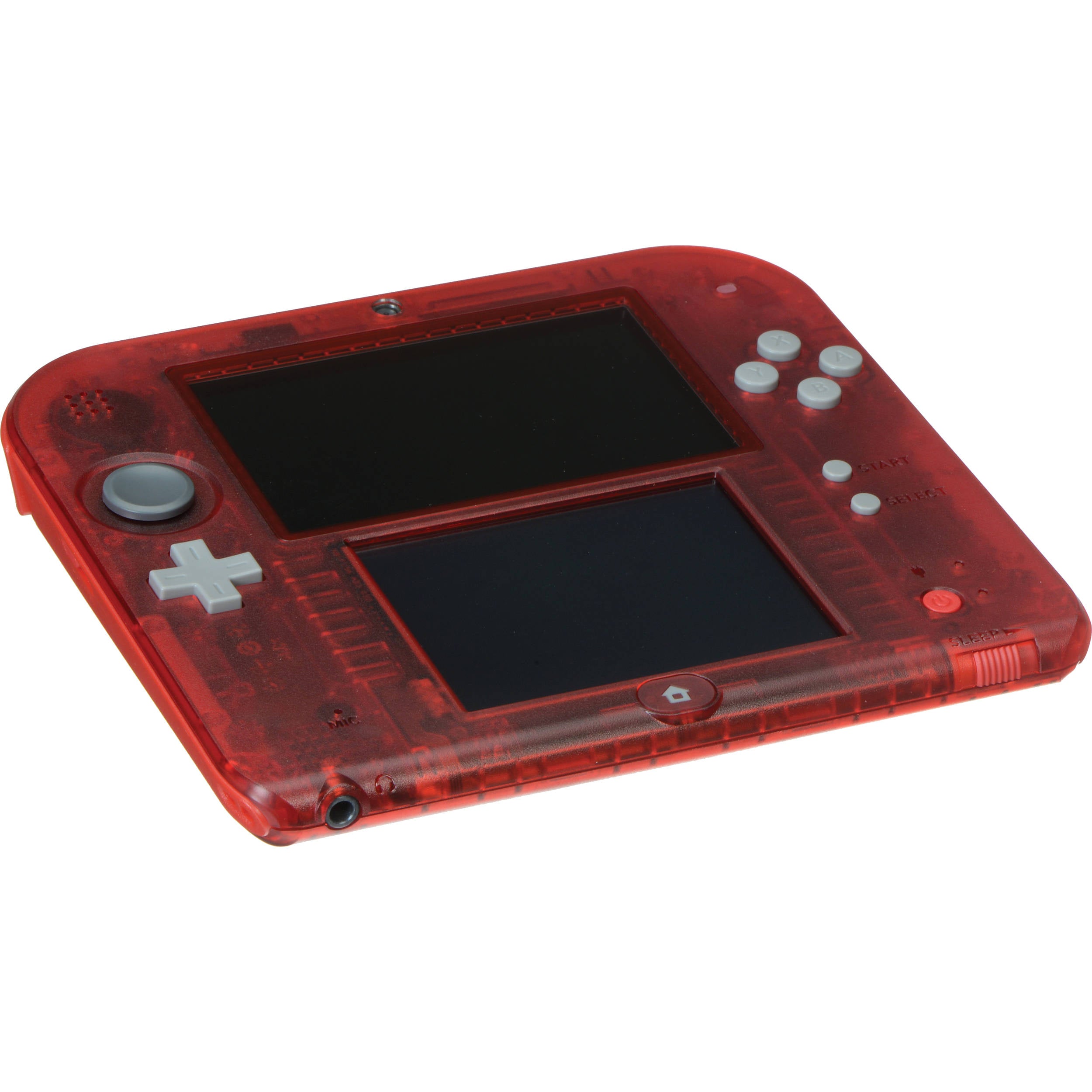 Nintendo 2DS Handheld Gaming Console - Crystal Red Edition | Portable Game System for Kids & Adults | Perfect for Travel, Commuting & Home Entertainment