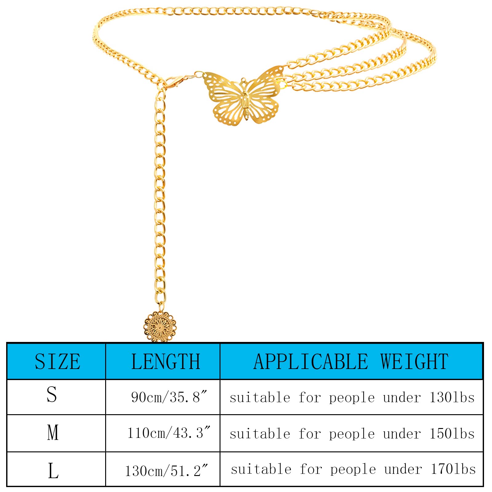 Adjustable Multilayer Metal Waist Chain Belt for Women - Stylish Body Jewelry for Dresses, Jeans & Trousers | Perfect for Parties, Weddings & Fashion Outfits