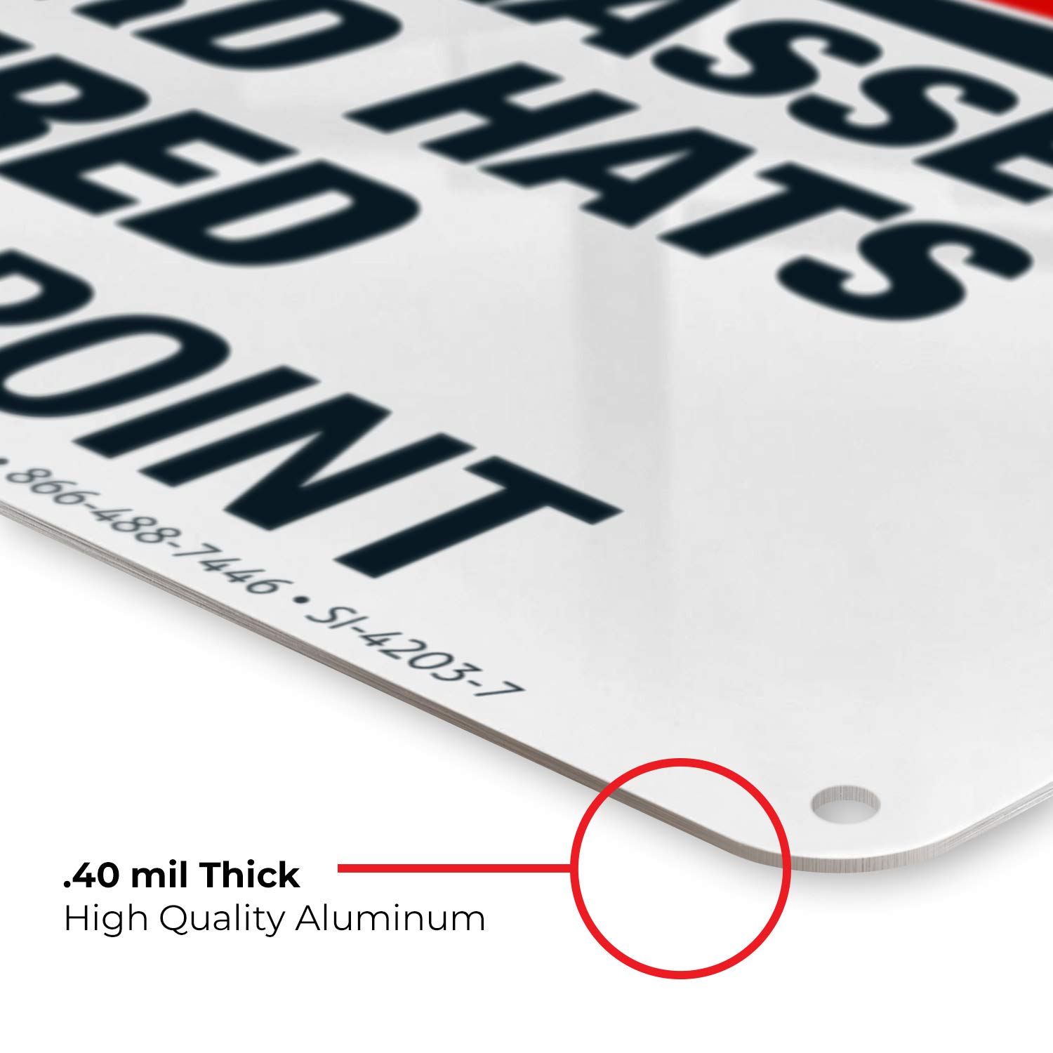 Danger Safety Glasses and Hard Hats Required Beyond This Point Sign - OSHA Compliant 10x7 Inch Aluminum Safety Sign, Rust-Free .040 Gauge, Fade Resistant for Indoor/Outdoor Use - Made in USA | Perfect for Construction Sites, Factories & Hazardous Work Areas