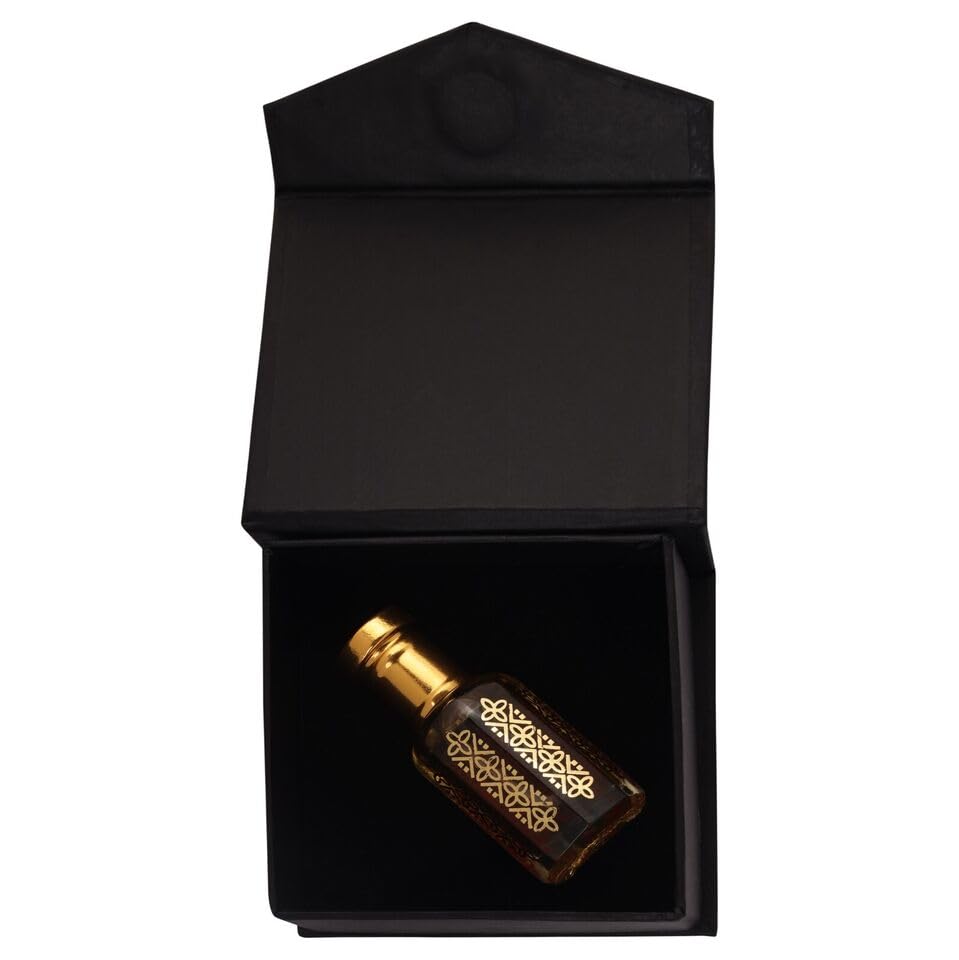 Premium BLACK MUSK Perfume Oil - Long-Lasting Attar Fragrance Oil for Men & Women [12ML] - Perfect for Daily Wear, Special Occasions & Gift Giving