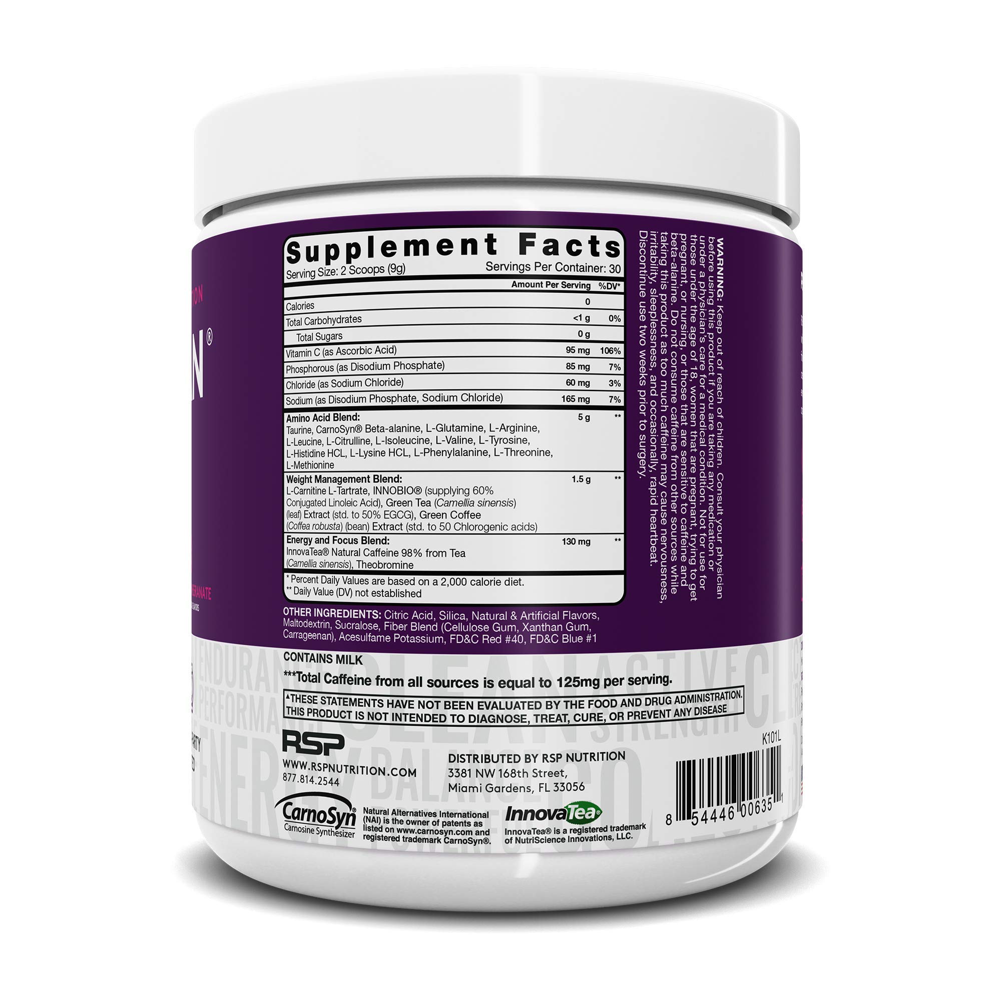RSP AminoLean Pre & Post Workout Combo - BlackBerry & Tropical Punch for Gym & Recovery