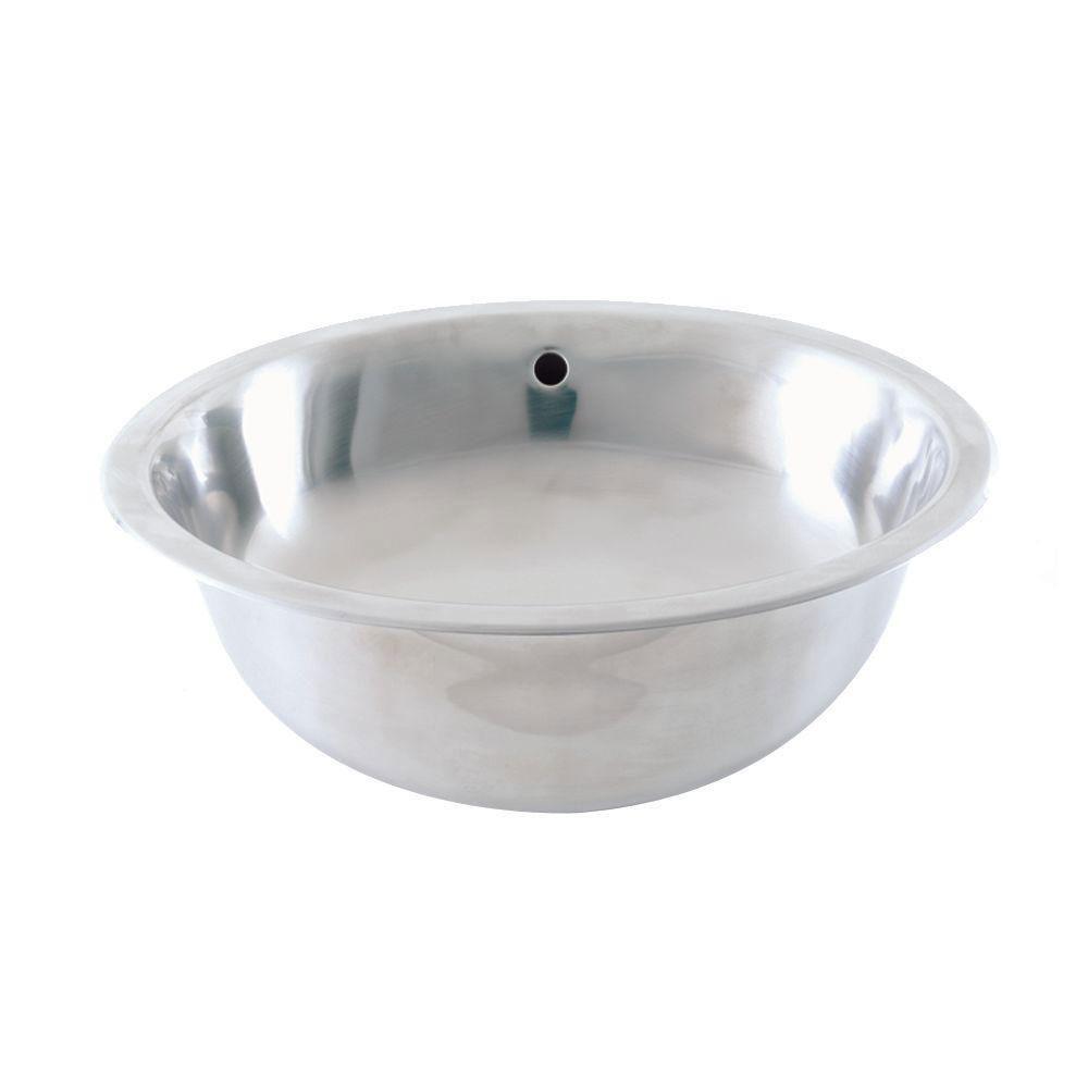 Decolav Simply Stainless Drop-in Bathroom Sink - Brushed Stainless Steel 627817 - Perfect for Modern Bathroom Vanities & Powder Rooms