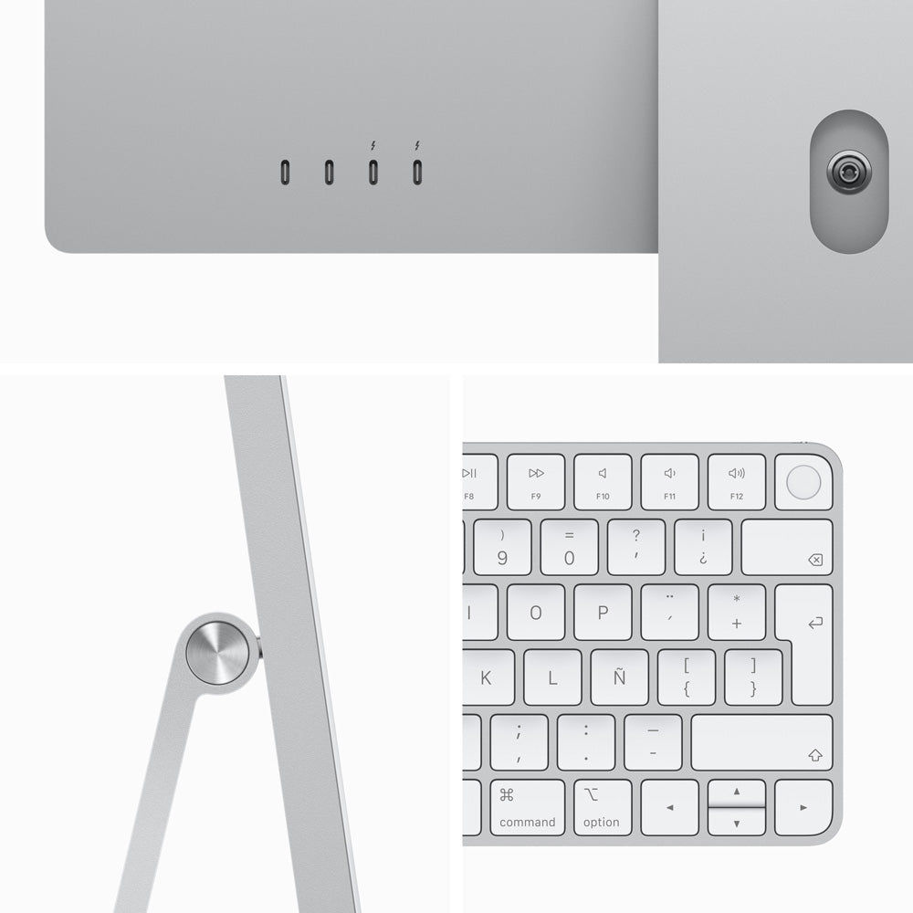 24-inch iMac with 4.5K Retina Display - Apple M3 Chip (8-Core CPU & 10-Core GPU) 256GB SSD in Silver - Perfect for Home Office, Graphic Design & Creative Work