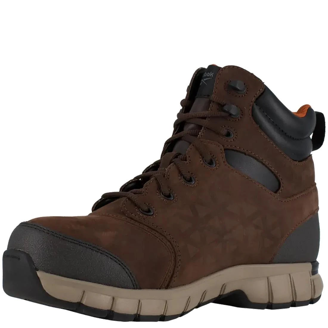 6 Inch Composite Toe Waterproof Work Boots for Men - Lightweight & Comfortable Safety Shoes with Cushion - Ideal for Construction, Warehouse & Outdoor Work - Brown