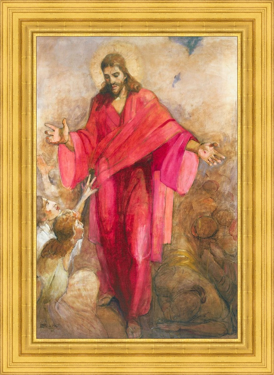 Christ in Red Robe - Religious Wall Art Decor for Home, Church & Office - Inspirational Christian Gift & Spiritual Decor