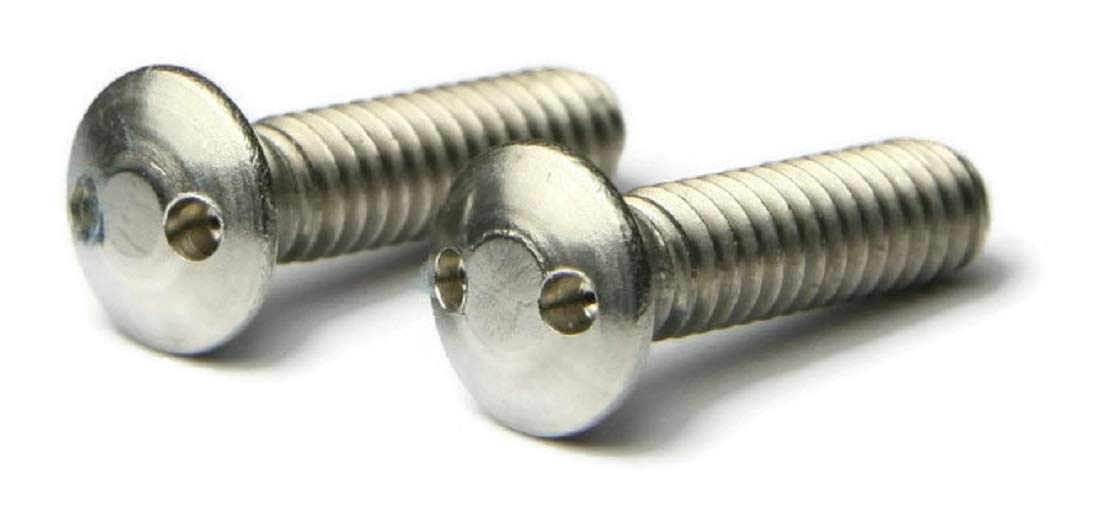 18-8 Stainless Steel Spanner Security Oval Head Machine Screws - #10-24 x 1 Inch (Pack of 100) - Ideal for Automotive, Electronics, and DIY Projects