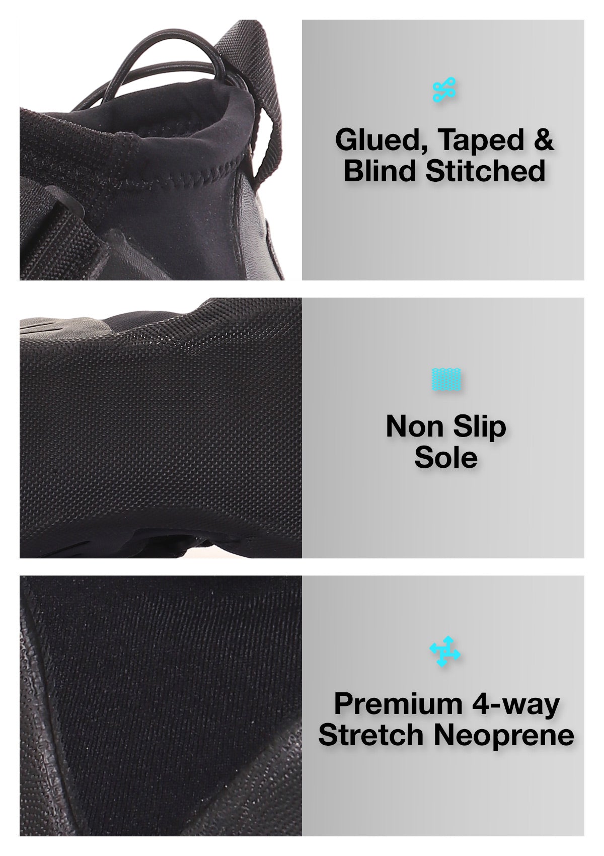 1.5mm Neoprene Reef Wetsuit Boots for Men & Women - Lightweight Scuba Diving Shoes with Non-Slip Sole - Perfect for Snorkeling, Surfing, and Water Sports