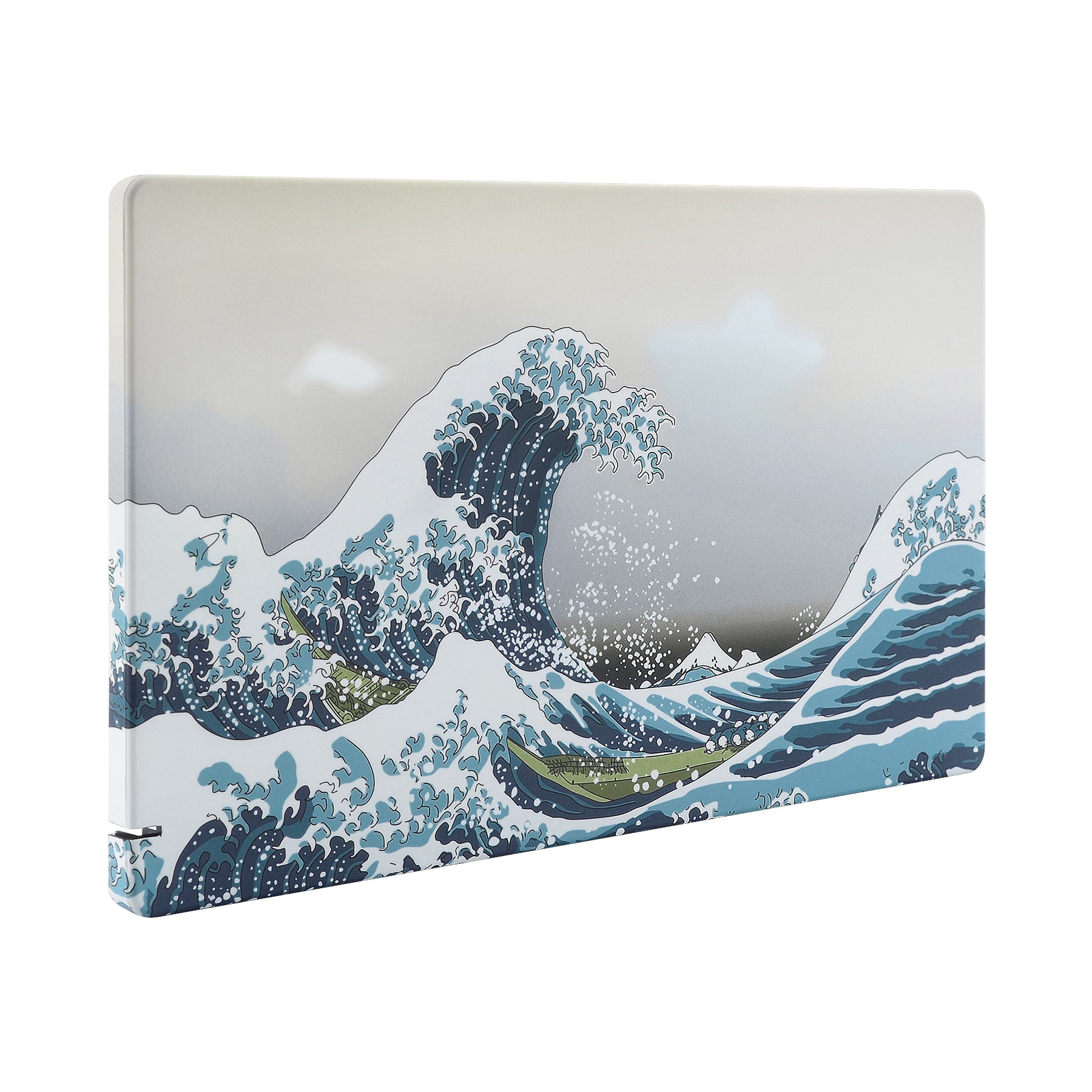 eXtremeRate Soft Touch Grip Faceplate for Nintendo Switch Dock - Great Wave Pattern DIY Replacement Shell (Dock Not Included) - Perfect for Gaming Setup & Home Decor FDT104