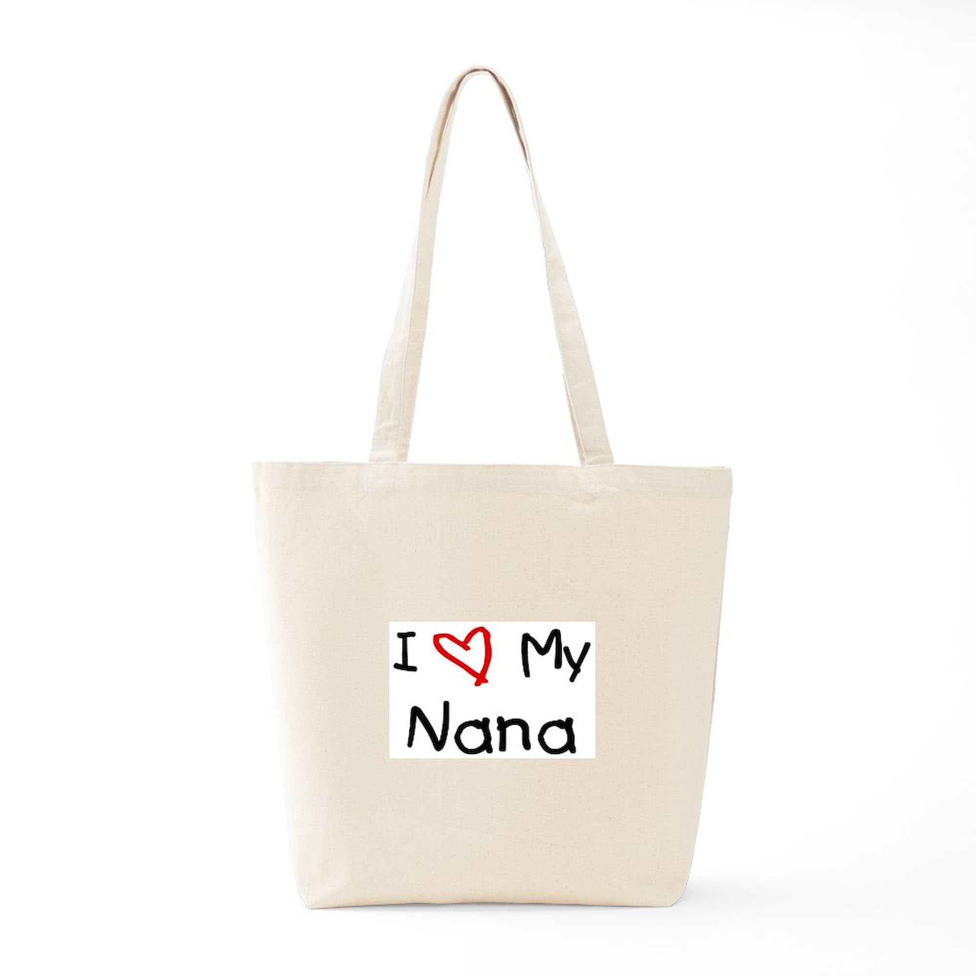 I Love My Nana Tote Bag - Natural Canvas Reusable Shopping Bag for Groceries, Beach & Everyday Use | CafePress
