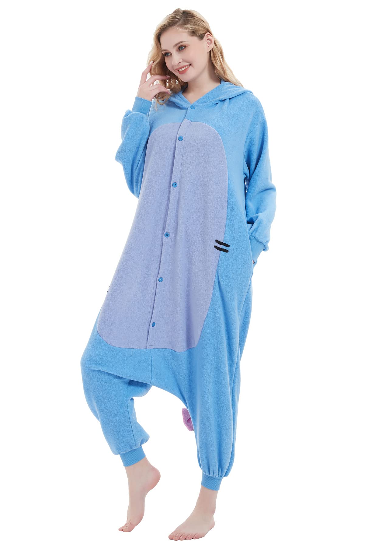 Animal Onesie Adult Costume - One Piece Pajamas for Women & Men | Soft & Cozy Cosplay Outfit for Halloween, Christmas, Parties & Loungewear