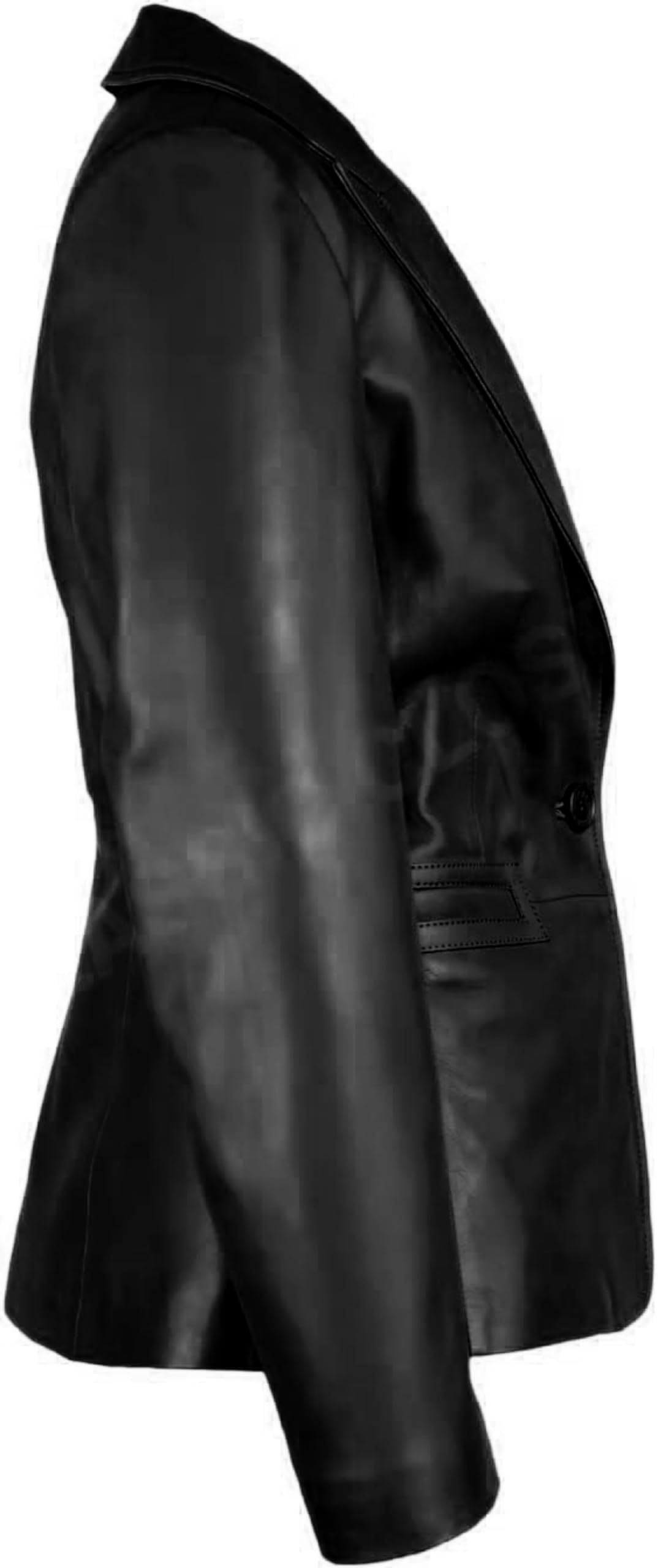 Premium Women's Lambskin Leather Blazer - 2-Button Slim Fit Jacket Coat for Business & Evening Wear | Genuine Soft Leather Blazer for Office, Parties & Special Occasions