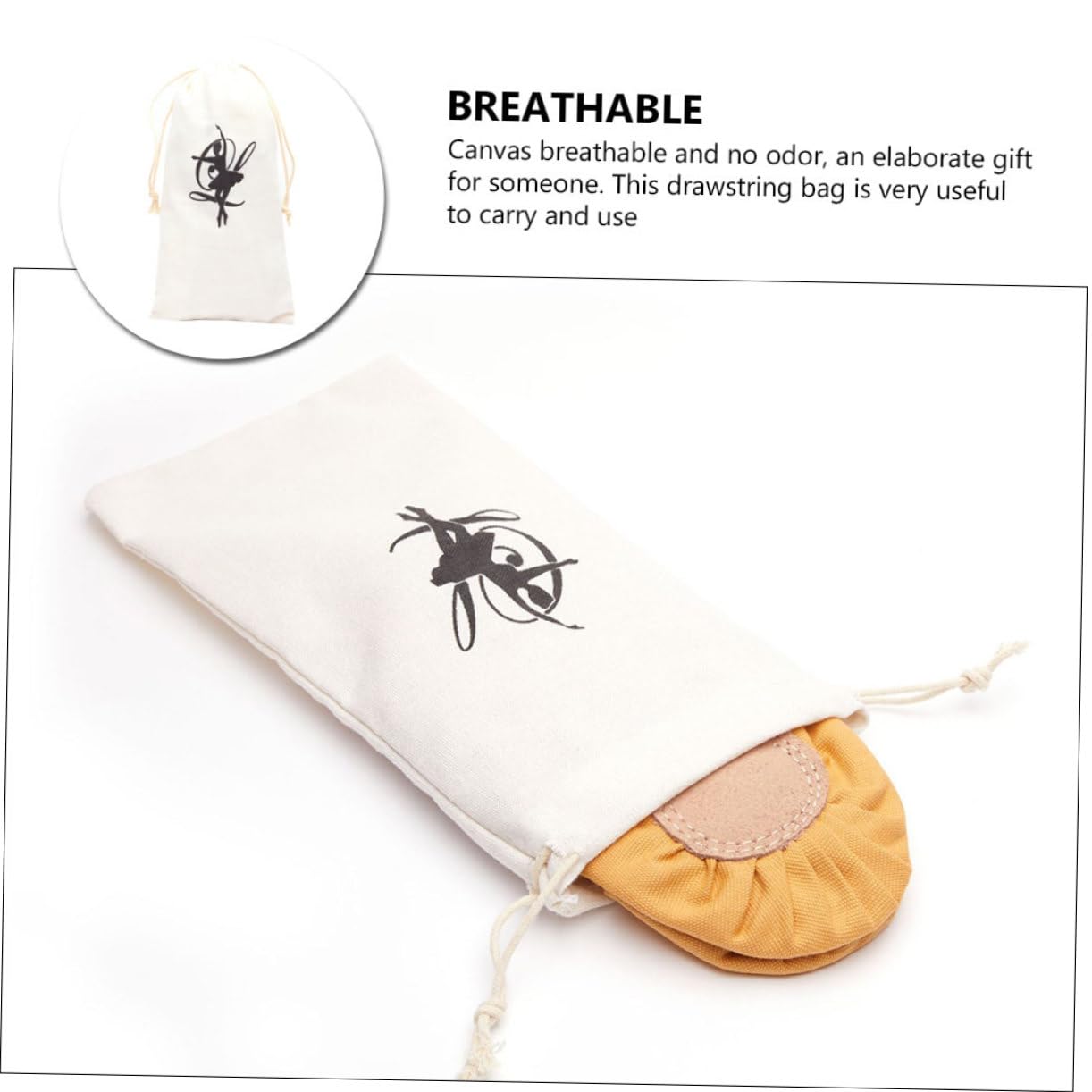 CORHAD Washable Drawstring Shoe Storage Bag - Breathable Ballet Dance Shoe Organizer Pouch for Travel, Gym & Dance Class (Set of 3) | Perfect for Ballerinas, Jazz Shoes & Dance Accessories