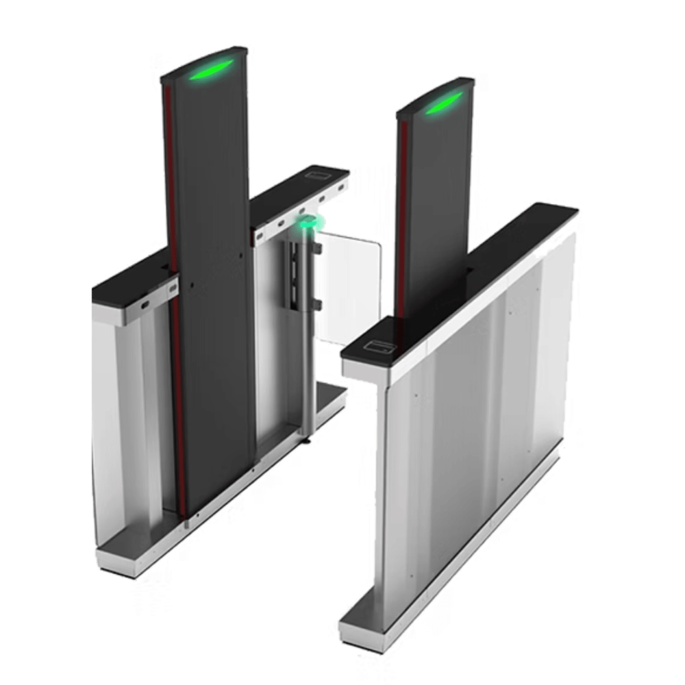 ZKTeco Cronus High-Security Turnstile Gate with Metal Detector for Access Control - Perfect for Airports, Stadiums, and Corporate Buildings