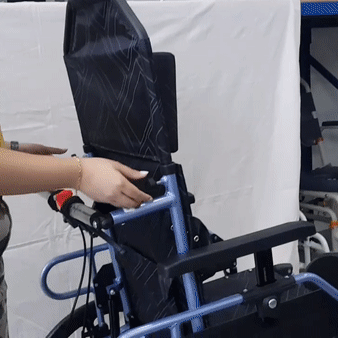 APLUS Lightweight Recliner Wheelchair for Seniors & Adults - Portable Folding Wheelchair with Adjustable Backrest - Perfect for Home, Travel & Outdoor Use