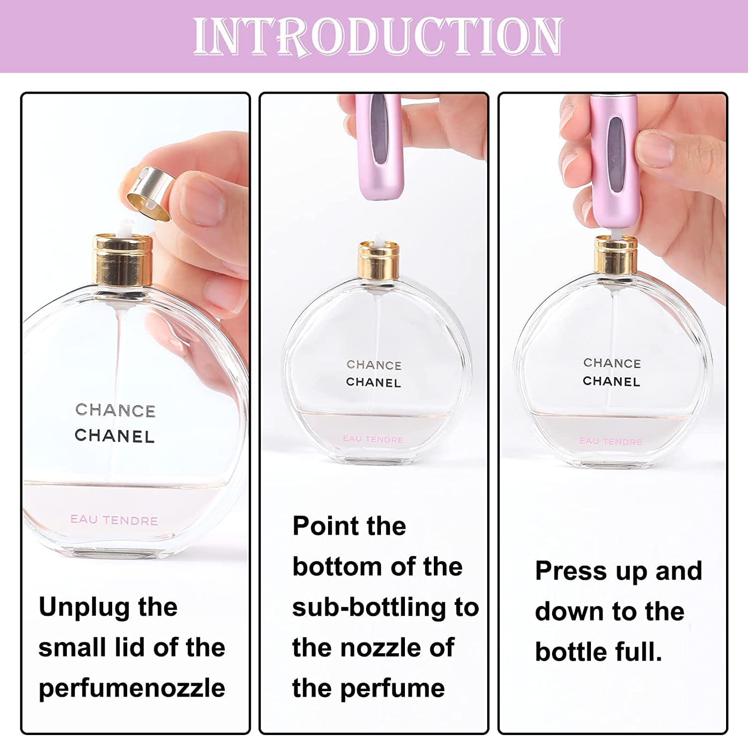 QNEEK 5ml Portable Mini Perfume Atomizer Refillable Spray Bottle - Travel Essential Scent Pump Case for Women & Men (2 Pack, Multi Color) - Perfect for Gym, Office, and Vacation Trips