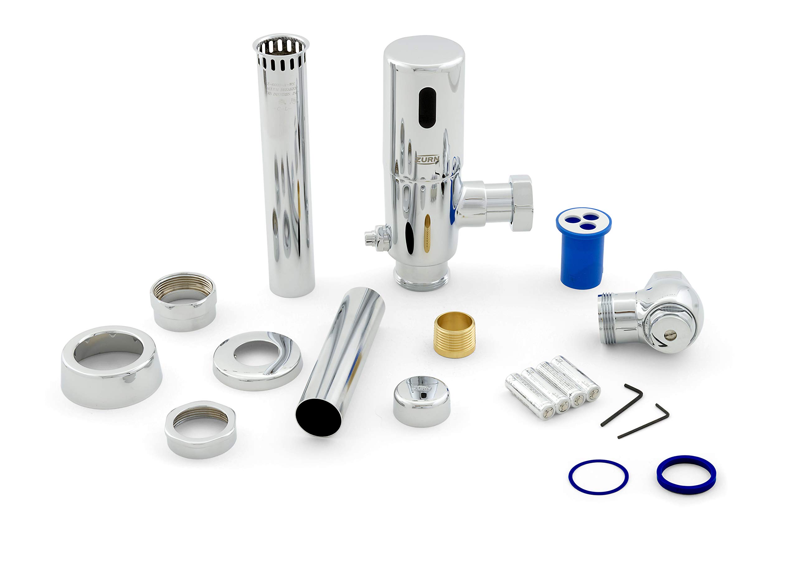 Zurn ZTR6200EV-LL EcoVantage ZTR Exposed Sensor Piston Water Closet Flush Valve - 1.28 GPF Low Flow, Chrome Finish, Long Life Battery - Ideal for Commercial Restrooms, Public Washrooms & Water-Efficient Toilets