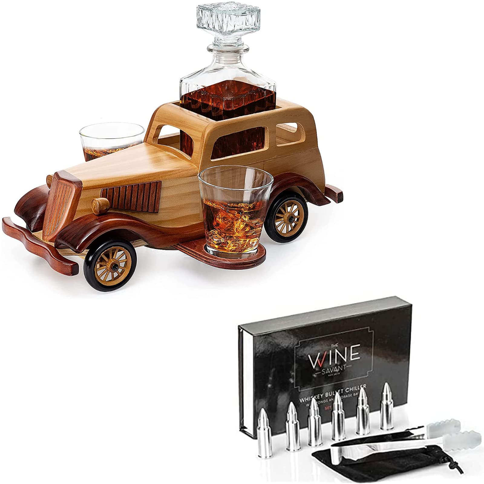 Bonnie & Clyde Vintage Car Decanter Set - 15