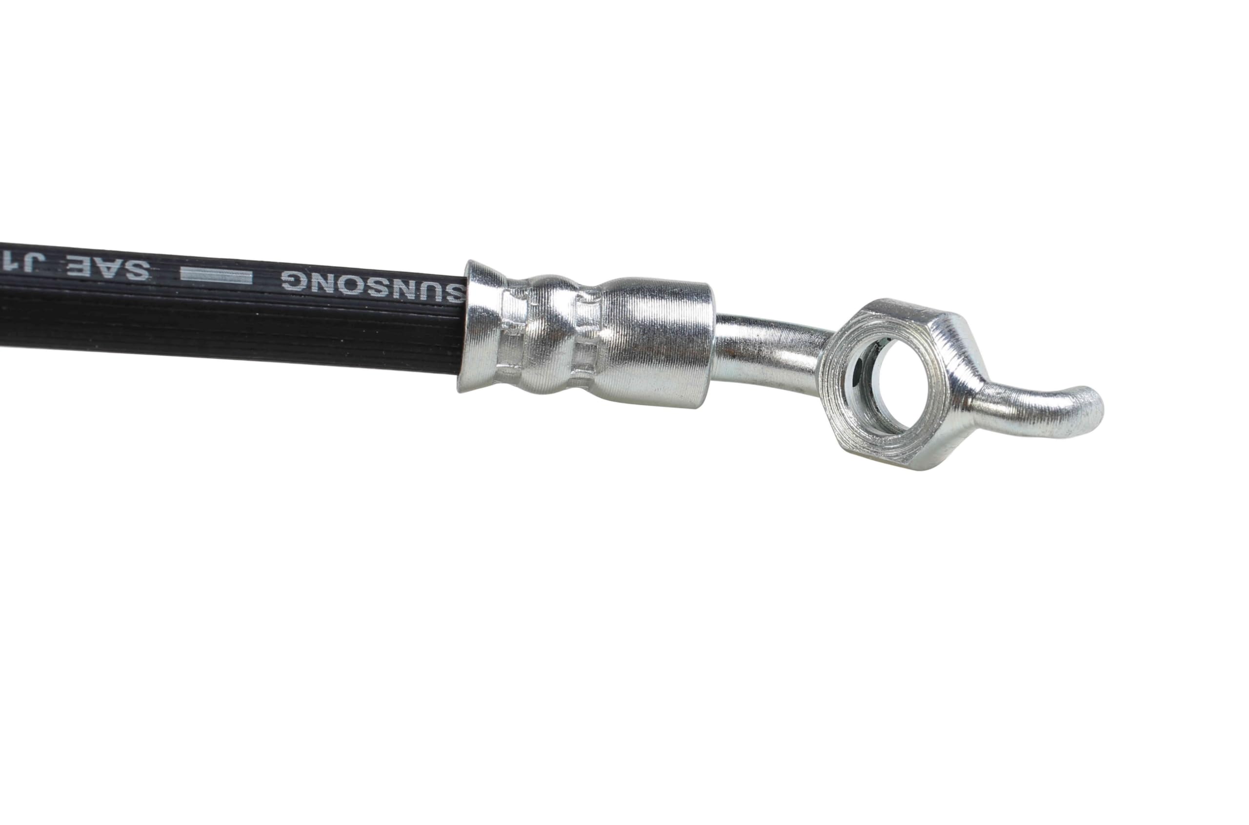 Sunsong 2202717 Brake Hydraulic Hose - High Performance Replacement for Trucks & SUVs - Durable DOT Approved Brake Line - Perfect for Off-Roading & Heavy-Duty Towing