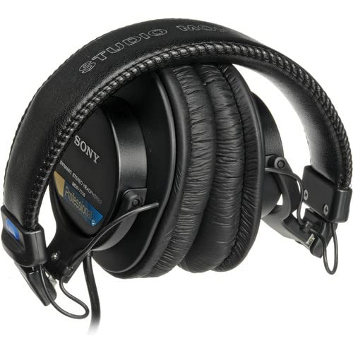 Sony MDR-7506 Professional Studio Headphones (2 Pack) with Cleaning Kit - Large Diaphragm, Noise Isolation for Recording, Mixing & Podcasting - Perfect for Musicians, DJs & Audio Engineers