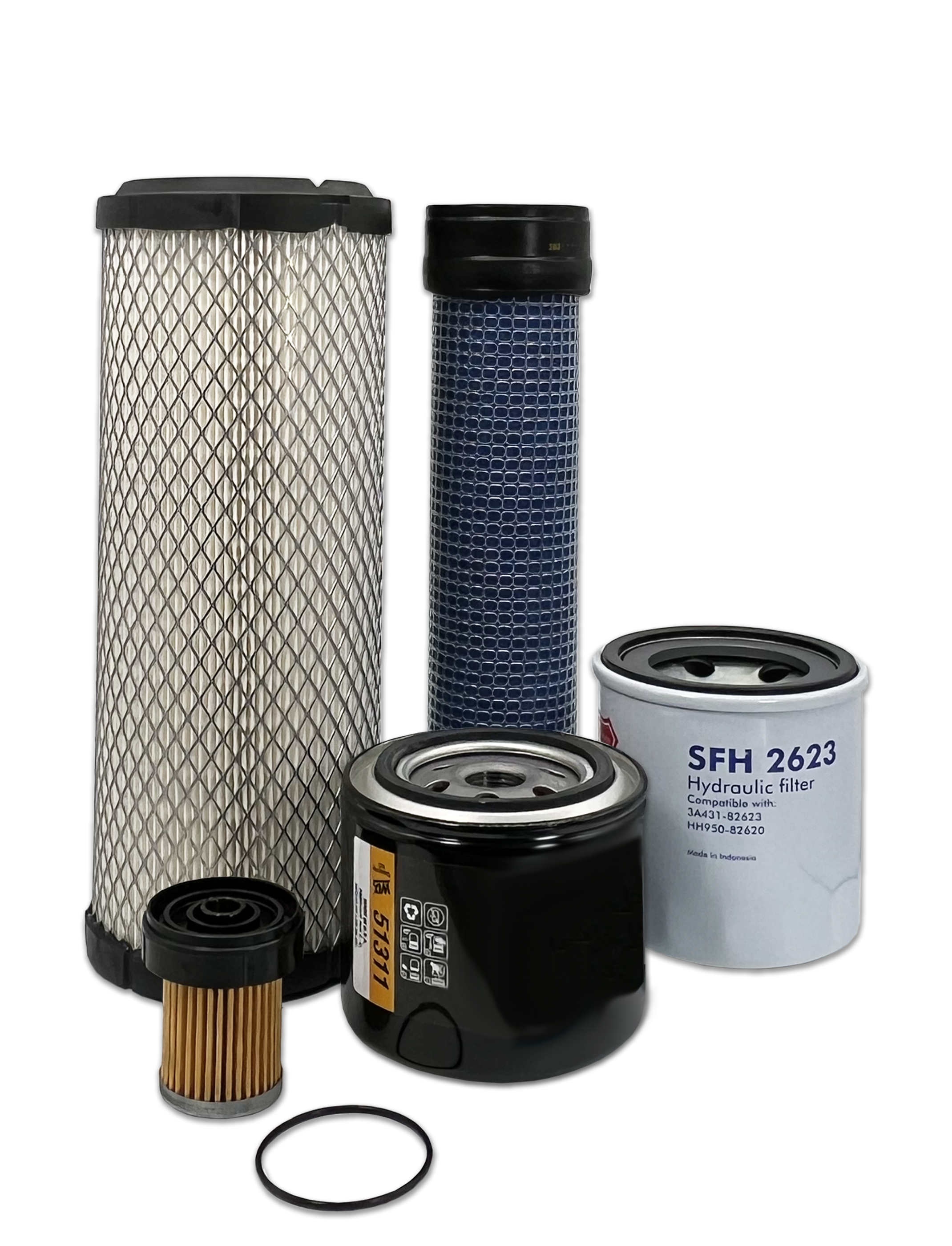 Kubota L3400F Tractor Maintenance Filter Kit - HERO® Replacement Air Oil Fuel Filters for Kubota L3400F - Perfect for Tractor Maintenance & Farming Equipment Care