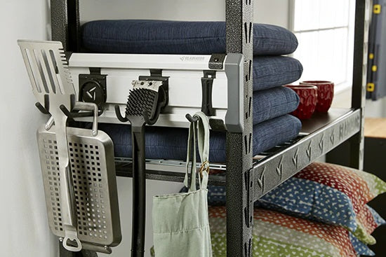 Gladiator Rack GearTrack Pack - Heavy Duty Wall Mounted Storage System for Garage, Workshop & Home Organization - Perfect for Tools, Sports Equipment & DIY Projects
