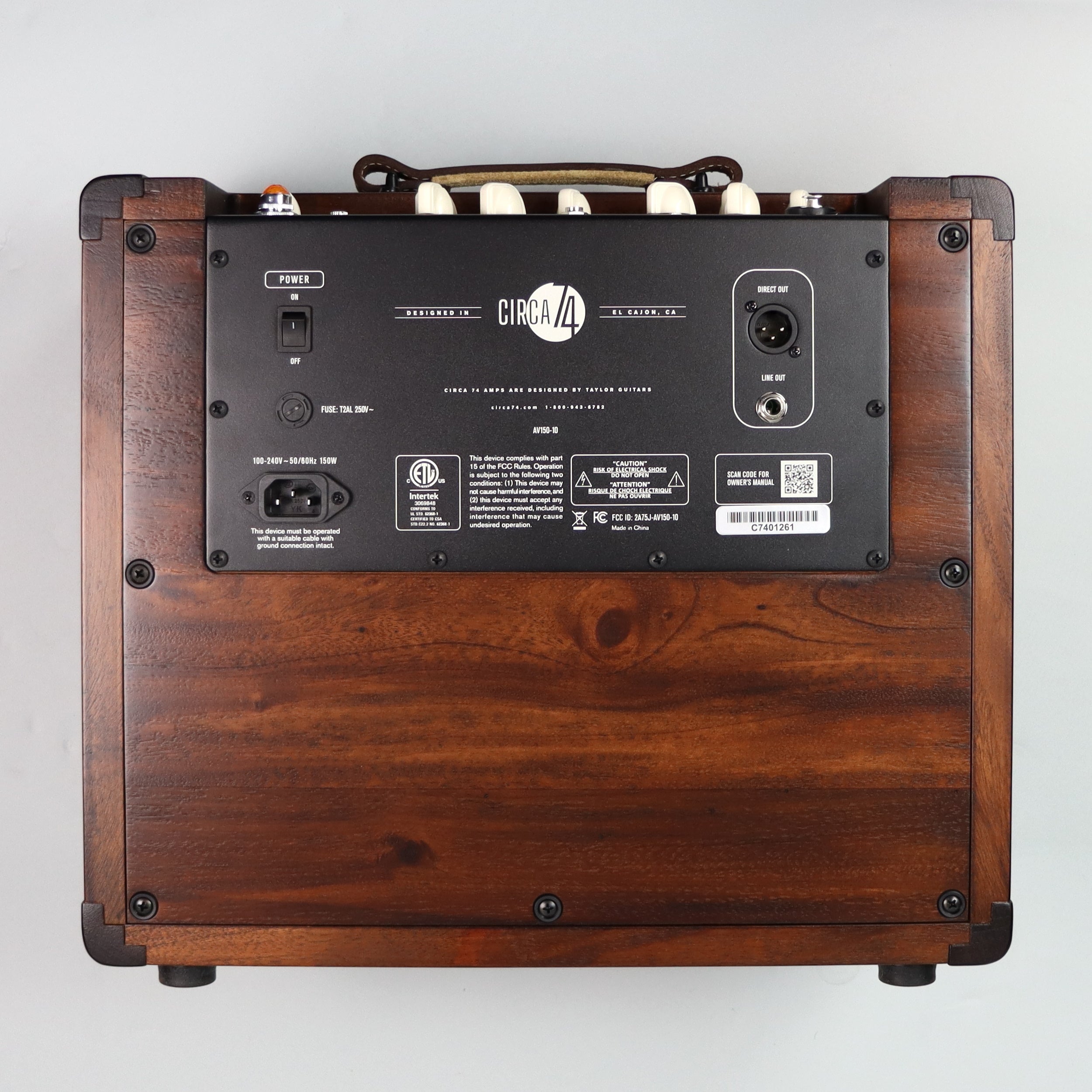 Taylor Circa 74 Acoustic Guitar & Vocal Amplifier with Stand - Perfect for Live Performances, Studio Recording & Home Practice