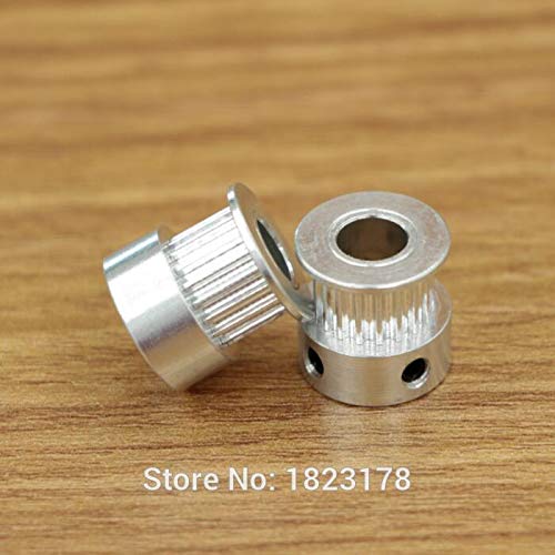 5PCS GT2 Timing Belt Pulley 18 Teeth Aluminum Bore 6.35mm for 2GT Belt Width 6mm - Compatible with 3D Printers, CNC Machines, and DIY Robotics Projects