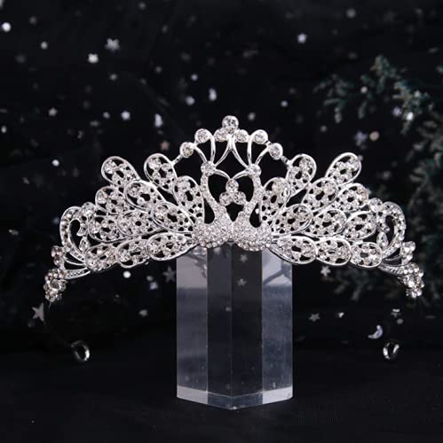 ESBANT Rhinestone Wedding Tiara Crown - Elegant Bridal Hair Accessory for Women, Ladies & Girls | Perfect for Weddings, Prom, Pageants, Birthday Parties & Halloween Costumes