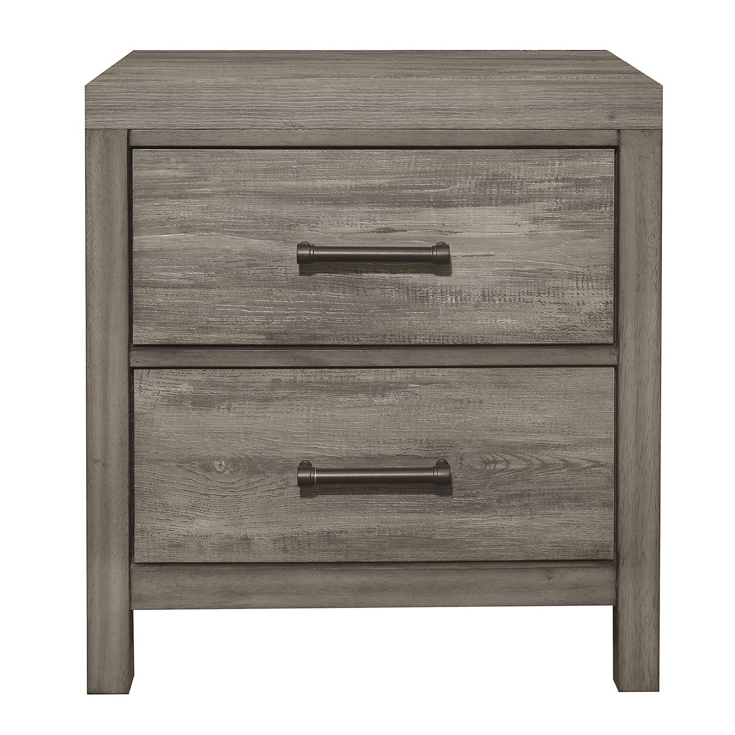 Bainbridge Night Stand - Weathered Grey Finish - Bedside Table for Bedroom, Living Room, or Office - Compact Storage with Modern Style
