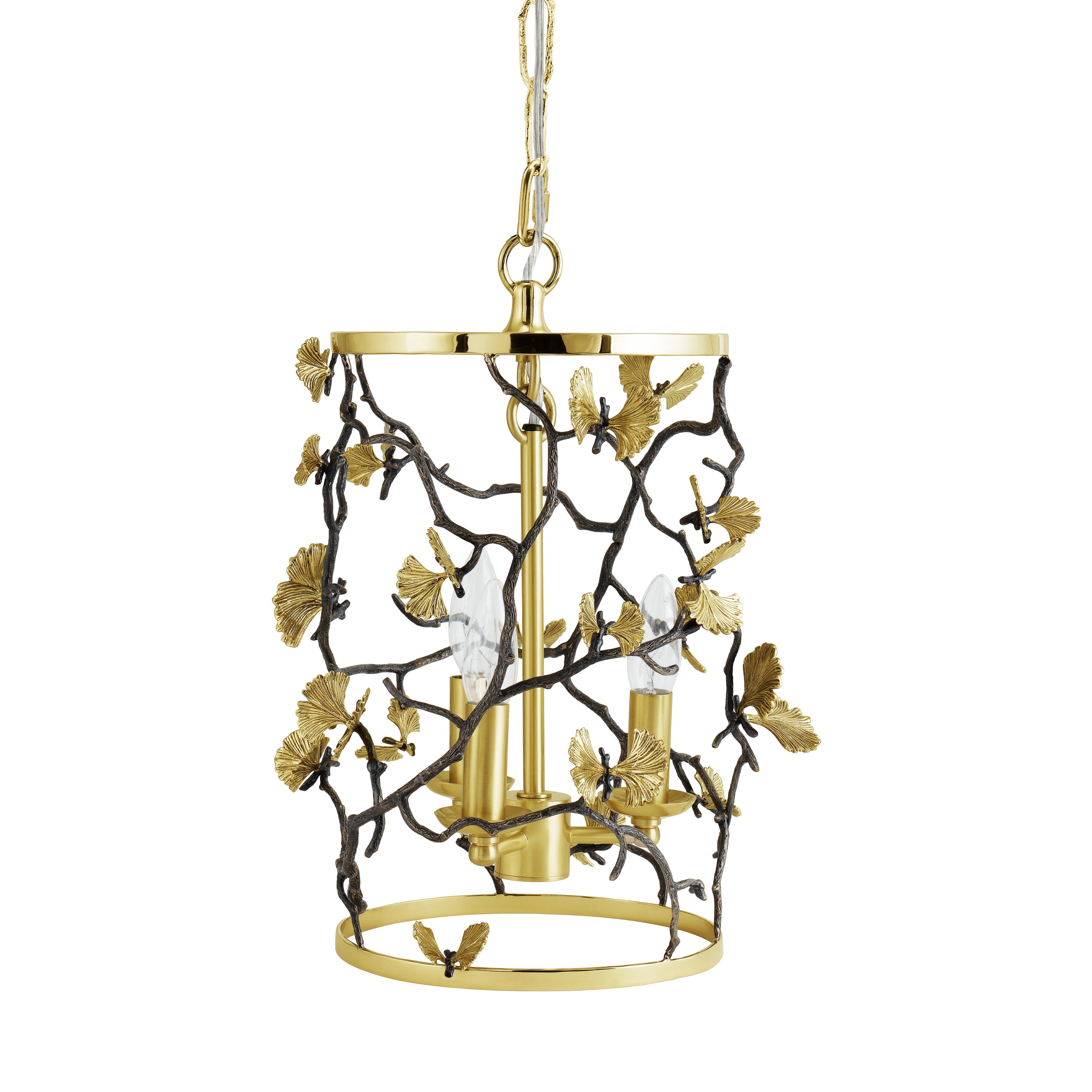Butterfly Ginkgo Pendant Necklace - Elegant Gold Plated Leaf Jewelry for Women - Perfect for Daily Wear, Date Night & Special Occasions