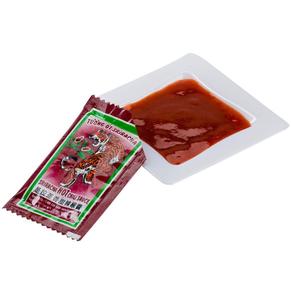 TableTop King Sriracha Hot Chili Sauce - 9 Gram Portion Packets (200/Case) | Perfect for Restaurants, Catering & Takeout Meals | Spicy Asian Condiment for Pho, Noodles & More