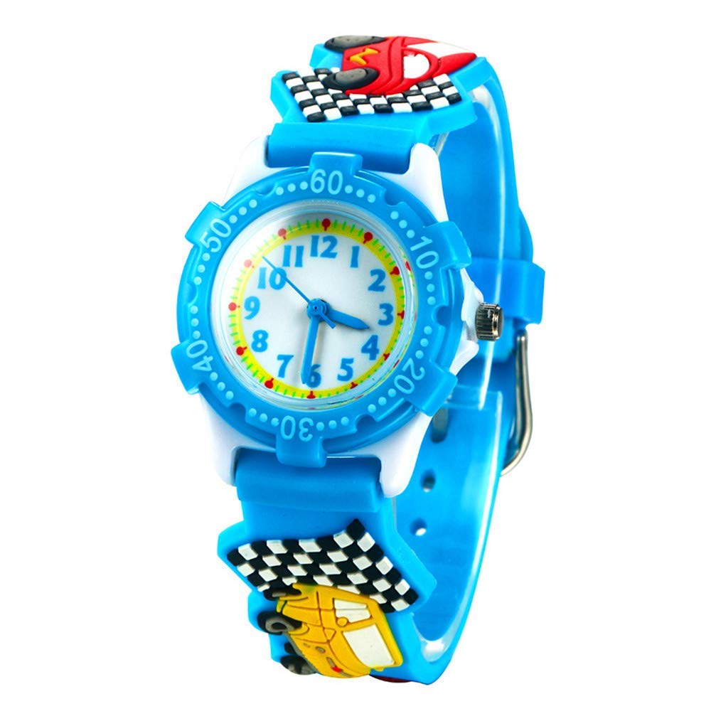 Kids Waterproof Watch for Boys & Girls 3-10 Years - Cute 3D Cartoon Design for School & Play
