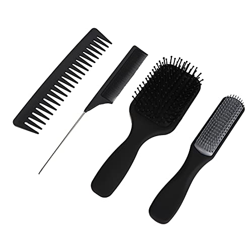 **Wide Tooth Comb Set for Detangling & Styling - Durable, Ergonomic Hair Brush for Smoothing & Styling - Safe, Eco-Friendly for Barber Shops, Home & Travel Use**