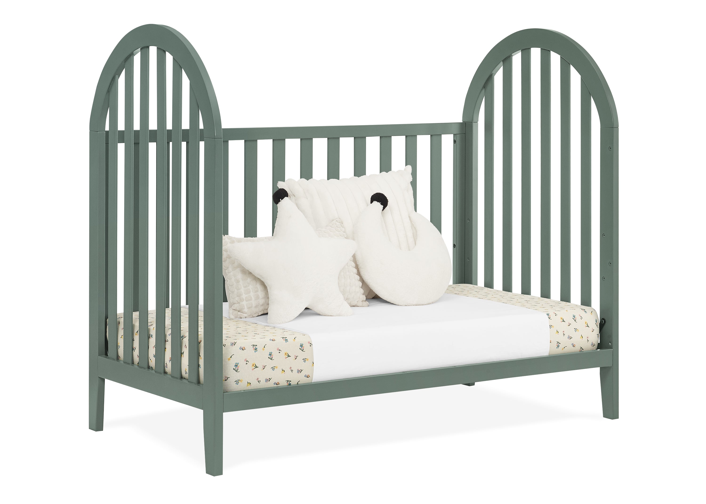 Milano 4-in-1 Convertible Baby Crib - Toddler Bed, Daybed & Full-Size Bed - Nursery Furniture for Boys & Girls - Perfect for Newborn to Teen Years