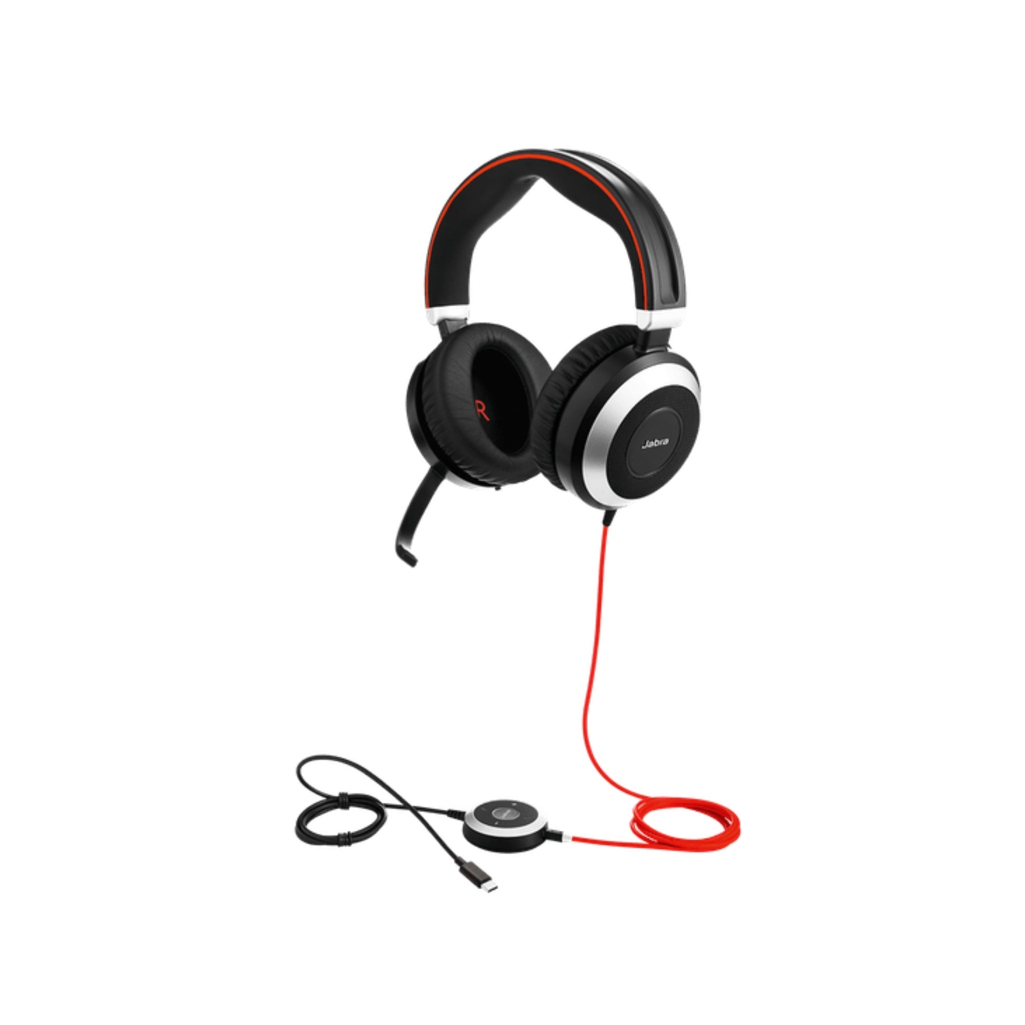 Jabra Evolve 80 Professional Wired Stereo Headset with Noise Cancelling Mic - Perfect for Office Calls, Remote Work & Online Meetings
