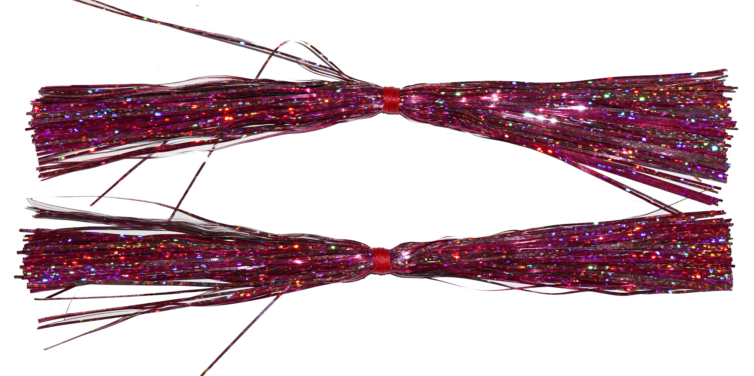 8 Pre-Tied Flashabou Tails - 2 Pack for Fly Fishing, Bass Fishing & Trout Fishing Lures - Perfect for Streamers, Jigs & Saltwater Flies