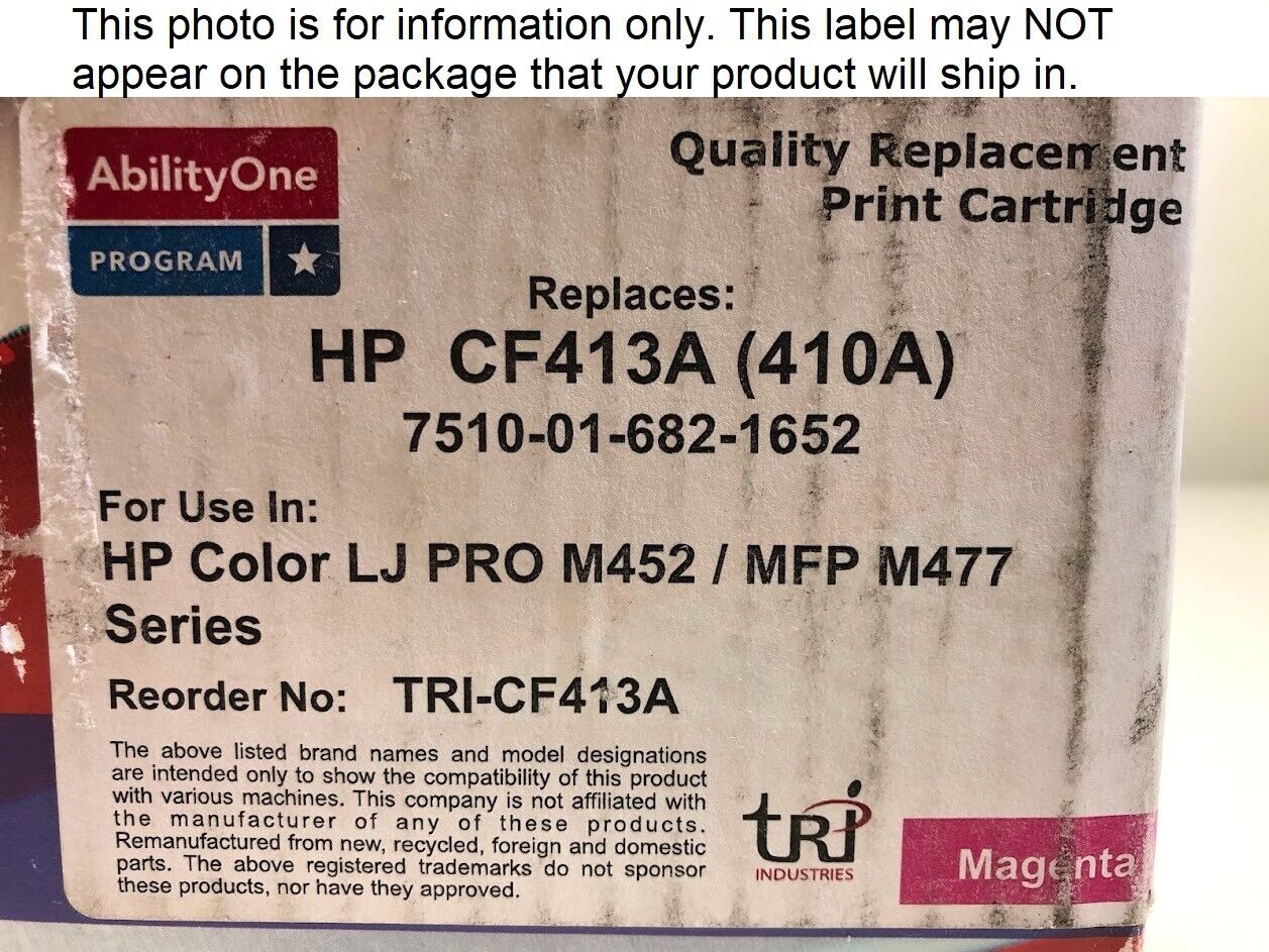 HP 410A (CF413A) Compatible Magenta Toner Cartridge - High-Quality Replacement for HP Printers | Perfect for Home & Office Printing Needs