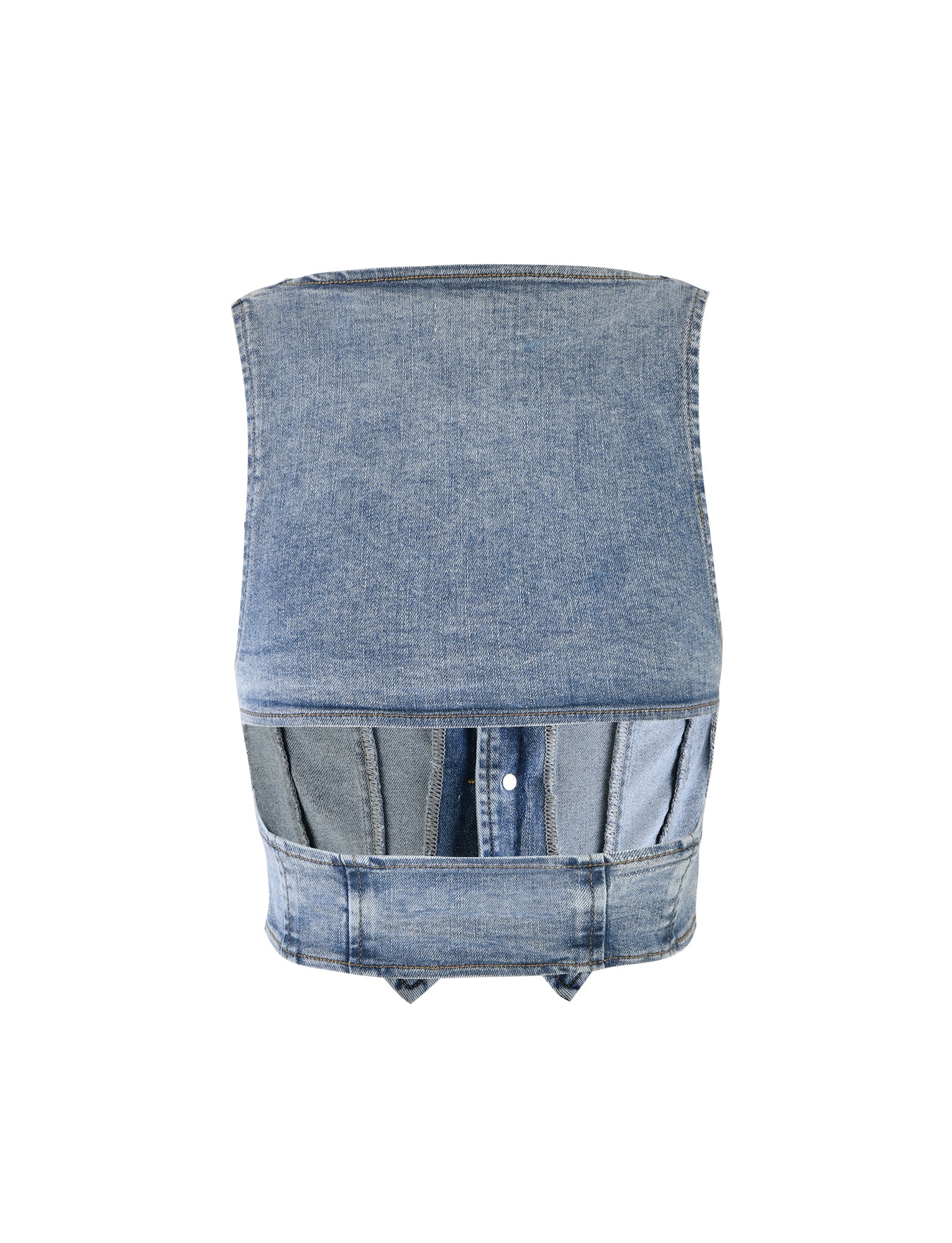 TATYANA TOP Blue Light Wash Denim Shirt - Stylish Casual Women's Blouse for Everyday Wear & Outfits