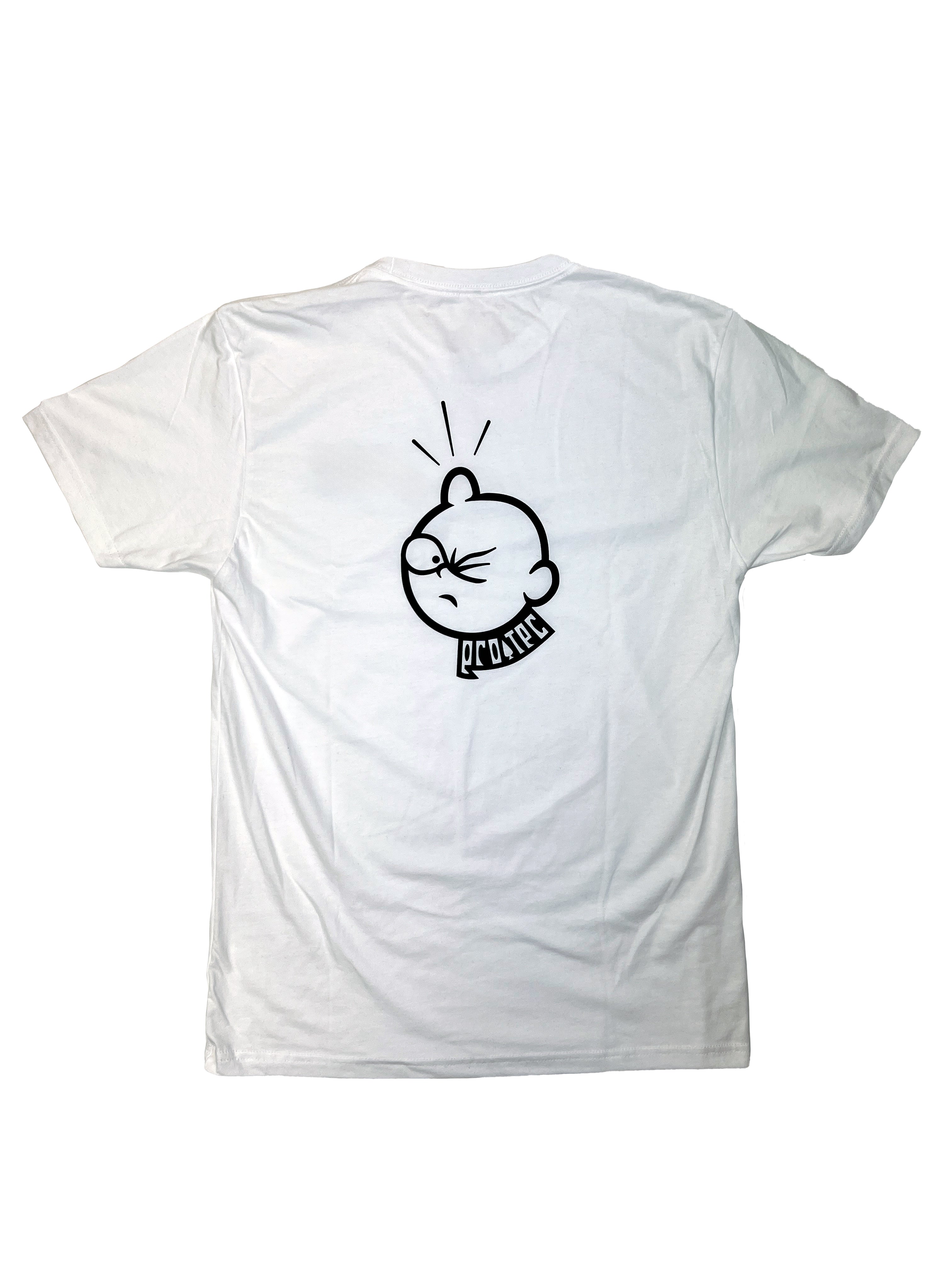Pro Tec Lump Head Tee - Premium Cotton White T-Shirt for Men - Casual Wear, Street Style & Everyday Comfort