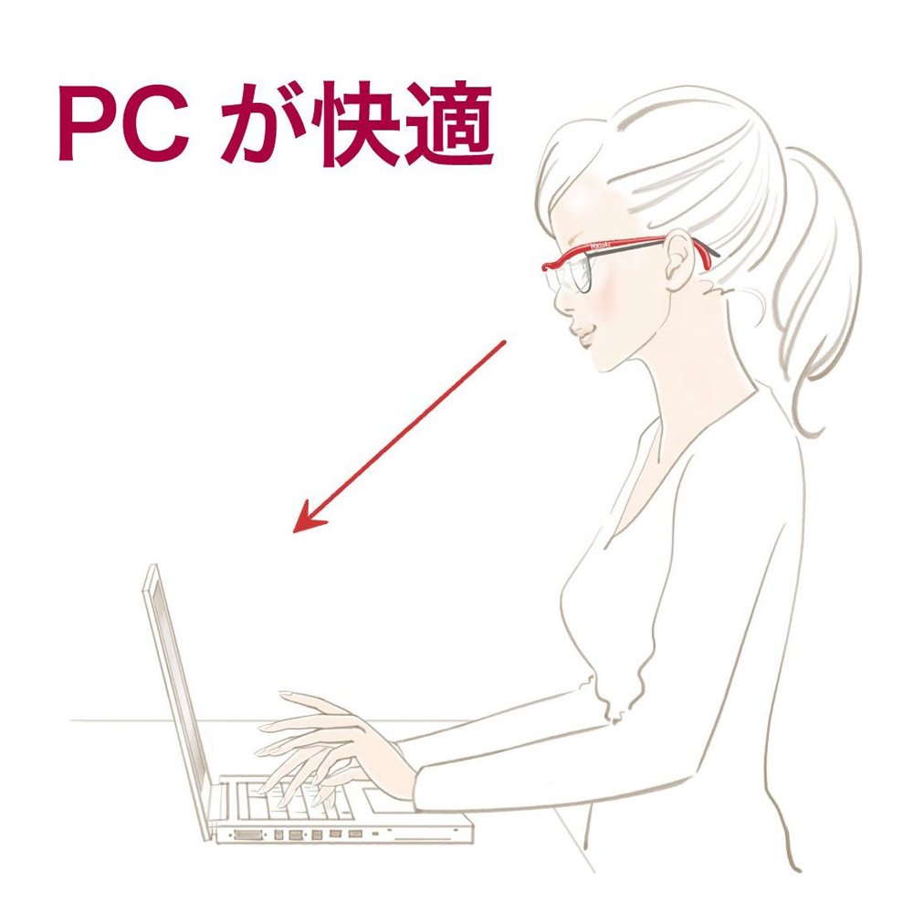 Hazuki Blue Light Blocking Glasses - Anti Eye Strain & UV Protection for Computer, Gaming & Reading - Loupe Blue Light Protection Lens (Red) - Perfect for Office, Study & Digital Screen Use