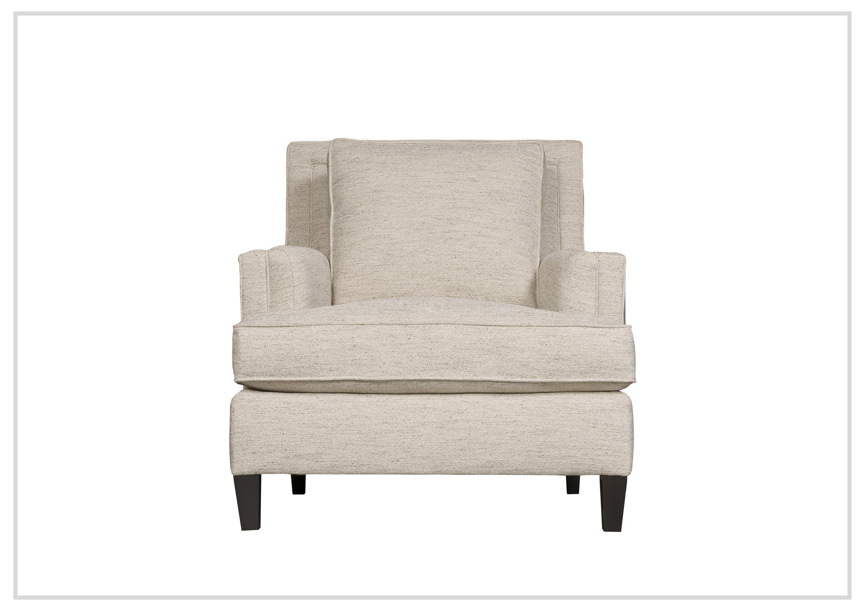 Bernhardt Addison Cream Upholstered Chair - Elegant Living Room Accent for Home & Office Decor