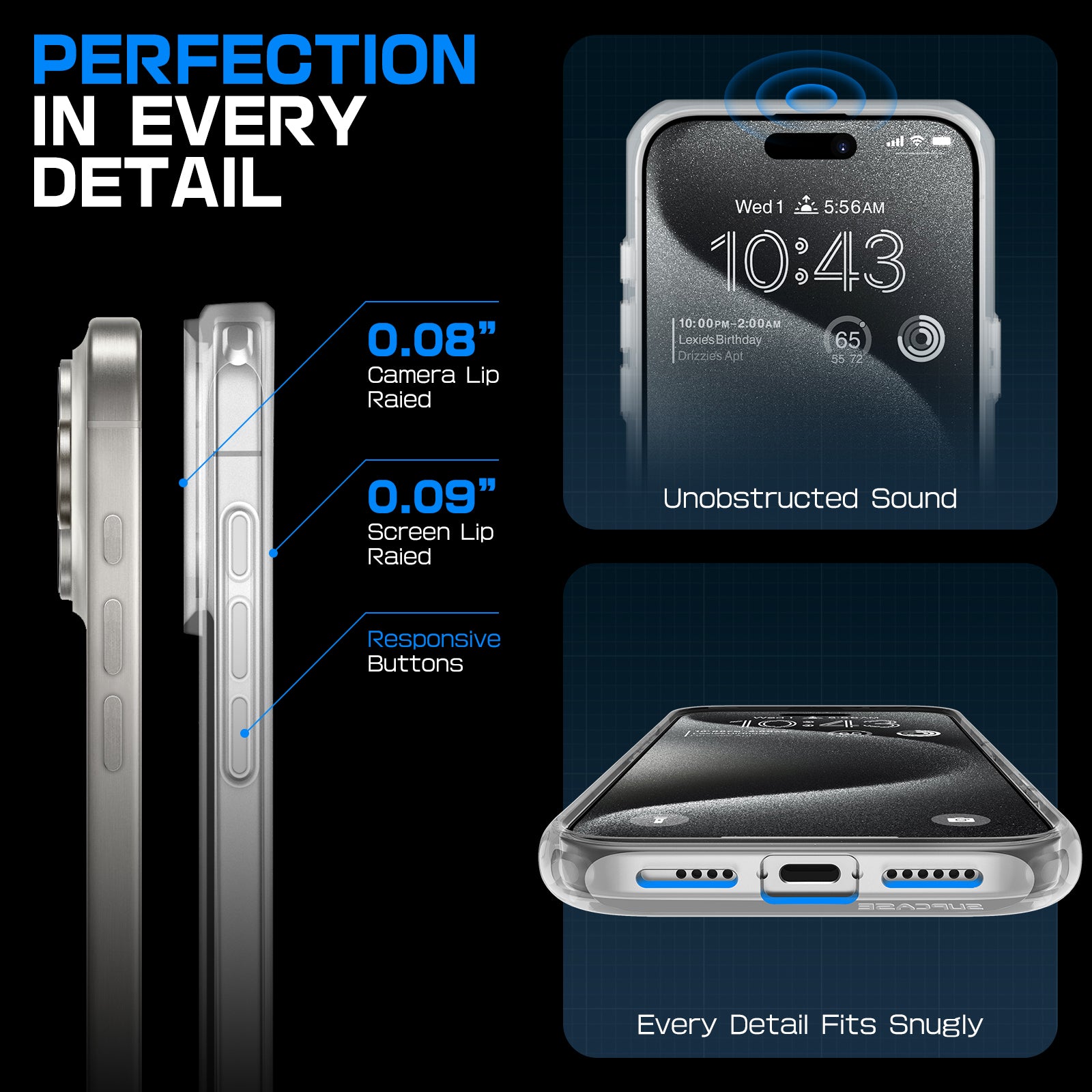 iPhone 16 Pro Case 6.3 Inch - Unicorn Beetle MAG Slim Clear Protective Cover with MagSafe & Camera Control Button | Shockproof, Scratch Resistant | Perfect for Work, Travel & Outdoor Activities