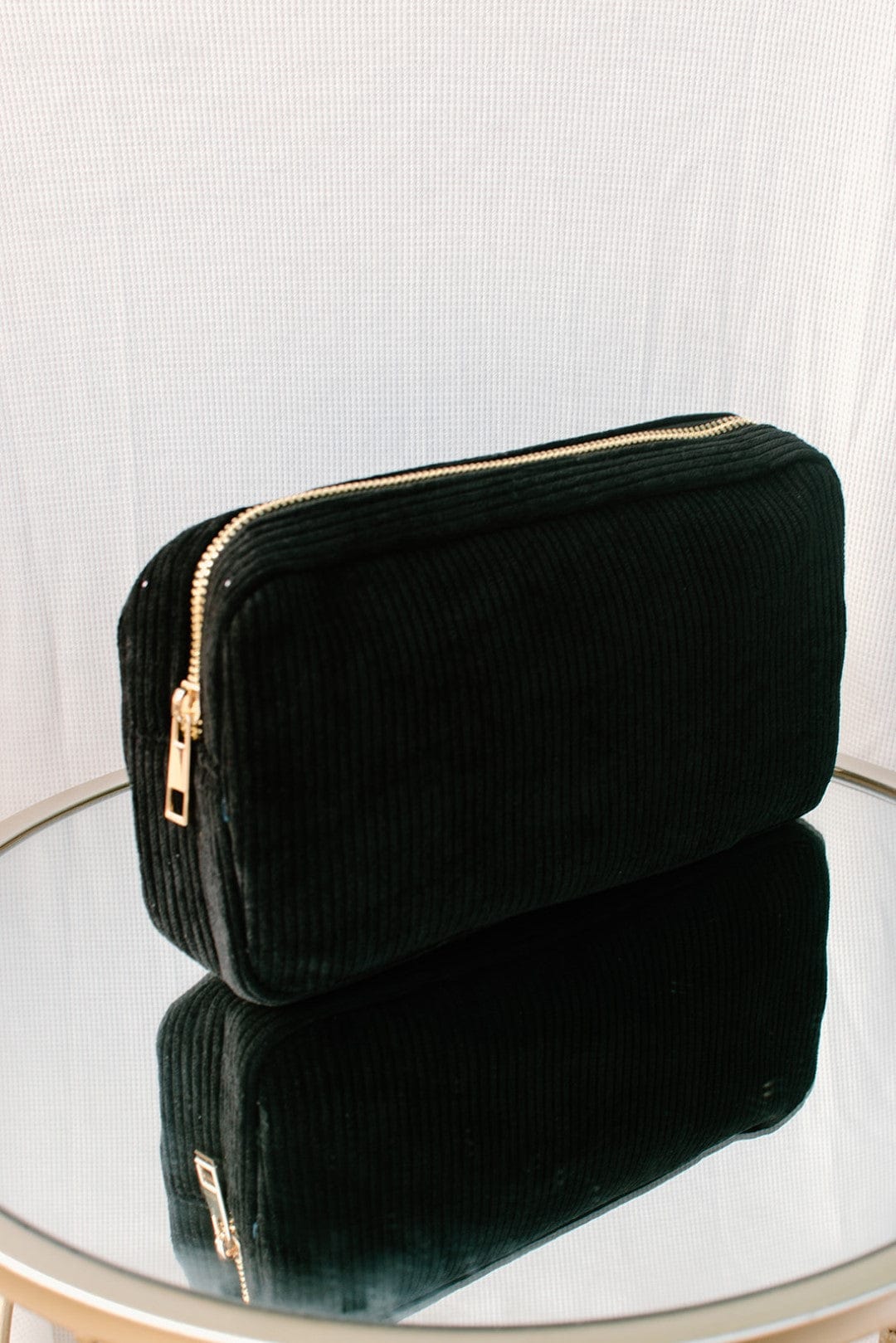 Stylish Black Makeup Bag for Women - Waterproof Cosmetic Organizer with Multiple Pockets - Perfect for Travel, Gym, and Everyday Essentials Storage