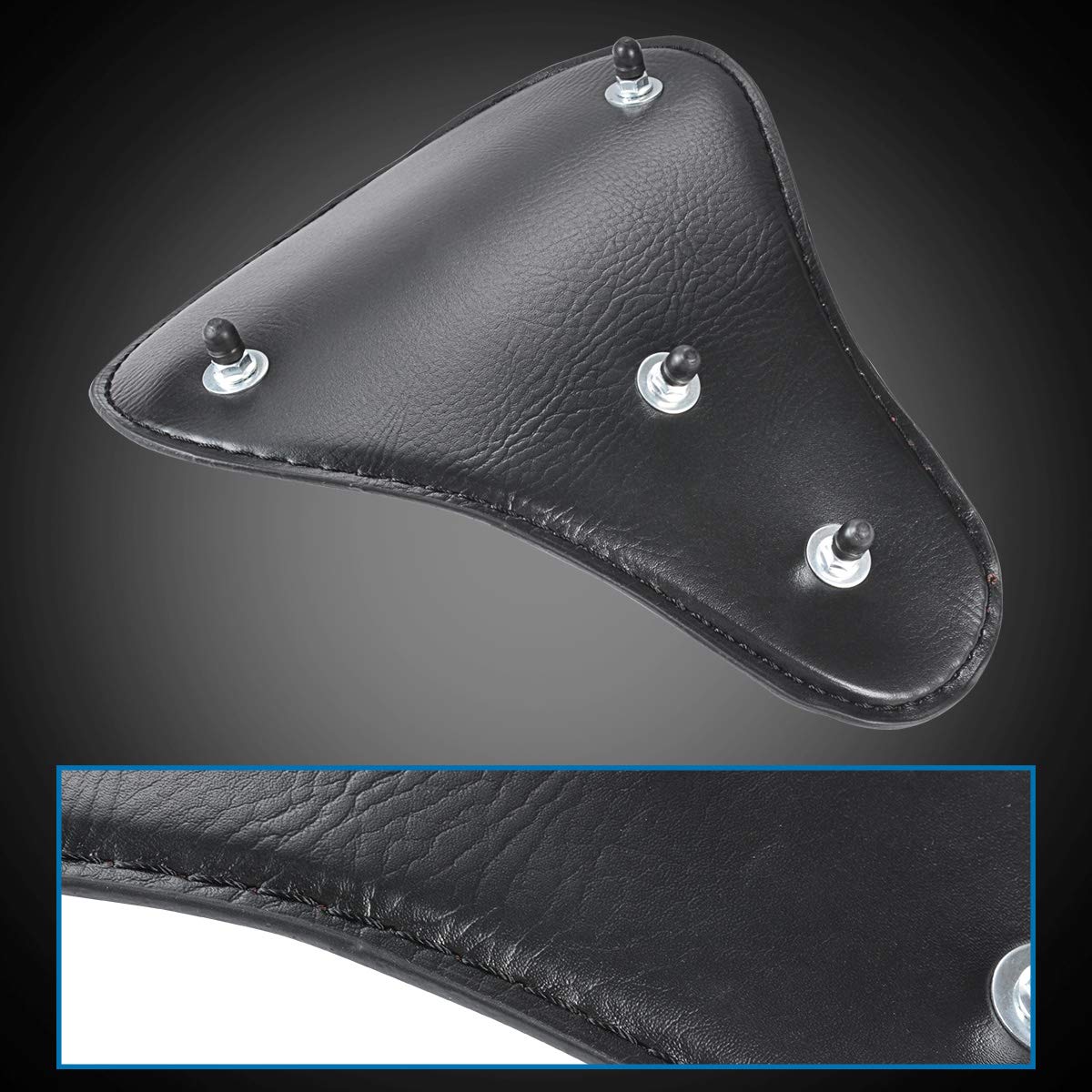 Premium Synthetic Leather Motorcycle Seat Cover - Slim Brown Crocodile Design for Harley Sportster, Bobber & Chopper Bikes | Universal Fit for Solo Riders | Waterproof & Comfortable Upgrade for Long Rides & Custom Builds
