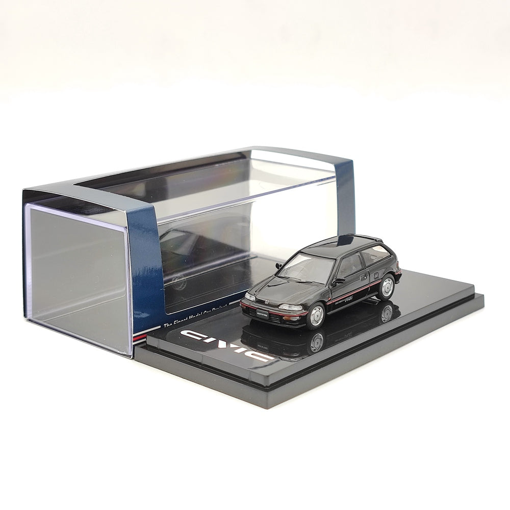 1/64 Scale Hobby Japan Honda Civic EF9 SiR Diecast Model Car - Black | Collectible Miniature Vehicle for Display, Gifts & Car Enthusiasts