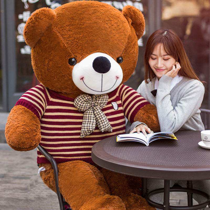 4ft Giant Brown Teddy Bear - Extra Large Soft Plush Stuffed Animal for Kids, Adults, Gifts, Nursery Decor, and Cuddling | Perfect for Bedroom, Living Room, and Photo Props