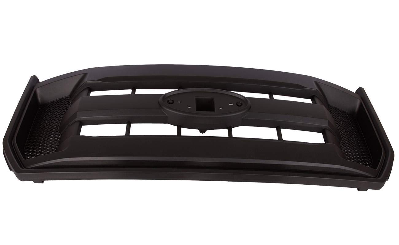 Bapmic FL3Z-8200-AA Front Black Honeycomb Mesh Hood Bumper Grille for 2015-2017 Ford F150 | Durable Replacement Part for Off-Road & Custom Truck Upgrades