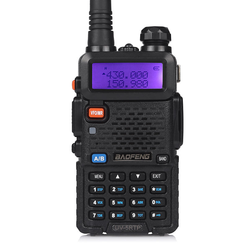 Baofeng UV-5RTP Dual Band Two Way Radio | 8W/4W/1W Tri-Power | USB Programming Cable Included | Ideal for Hiking, Camping & Emergency Communication