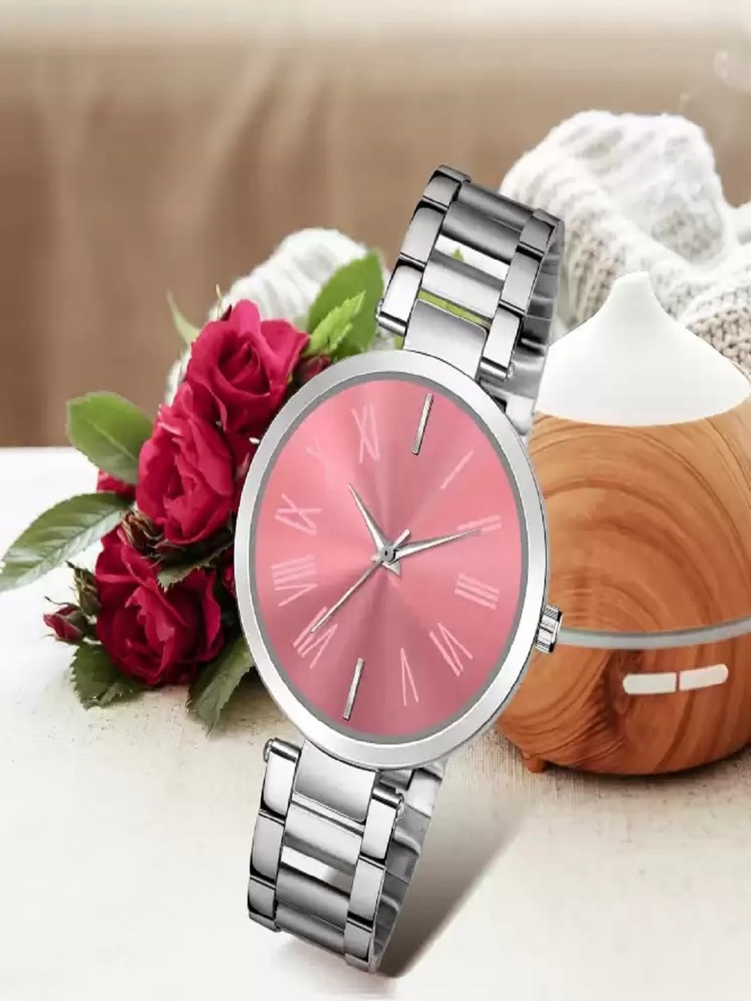 Elegant Women's & Girls' Watch (SR-925) AT-9251 - Stylish Silver-Tone Bracelet Watch with Rhinestone Accents - Perfect for Everyday Wear, Office, Parties & Special Occasions