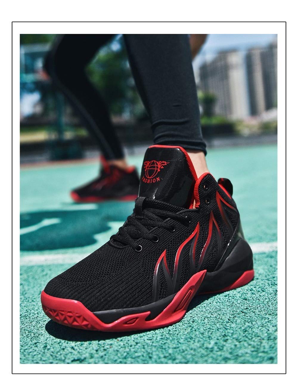 **Men's Casual Basketball Shoes - Summer Trendy Running Sneakers for Large Size - Perfect for Sports, Gym & Student Lifestyle**